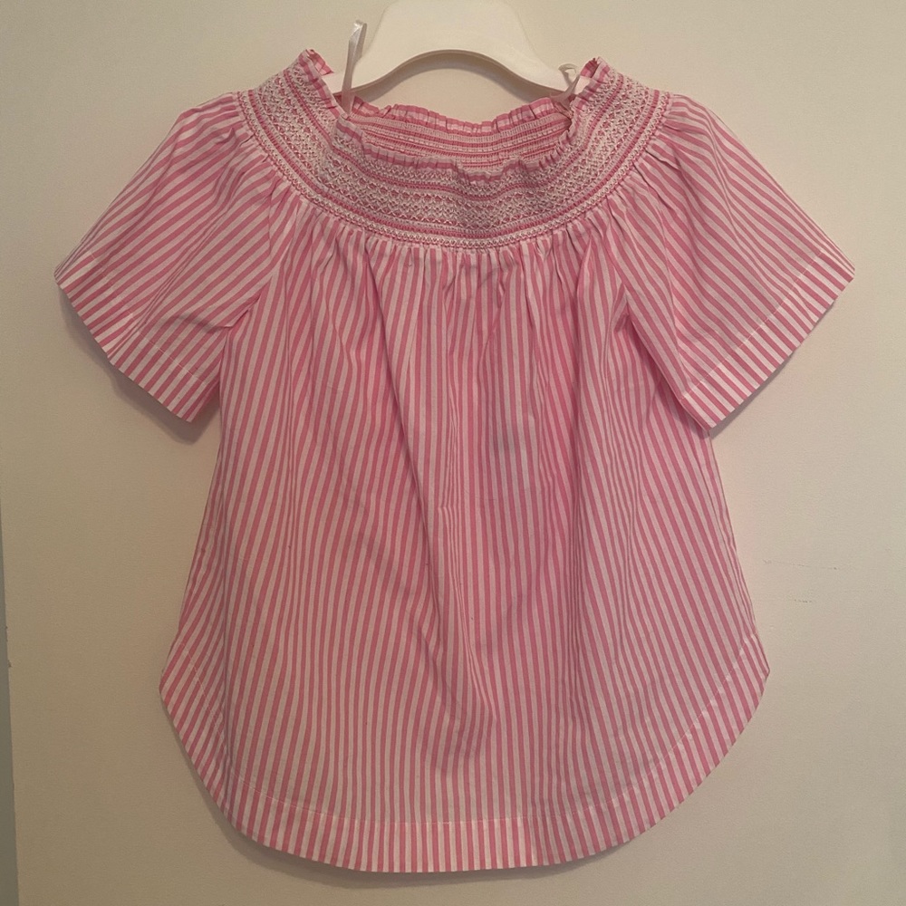 NWT Vineyard Vines Striped Off Shoulder Shirt